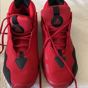 Red Addias shoes